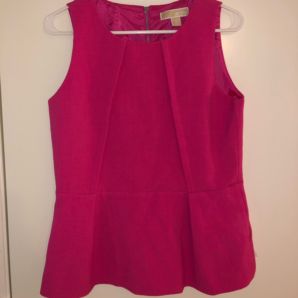 Micheal Kors hot pink dressy tank top.